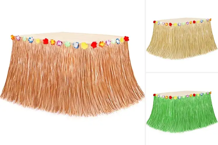 Detailed view of Best 108X29.5Inches Grass Table Skirts
