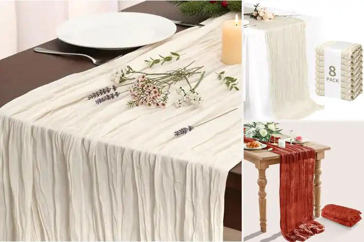Detailed view of Best 35 By 120 Cheesecloth Runner