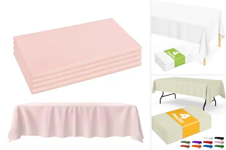 Detailed view of Best 4Pack Disposable Tablecloth Sets