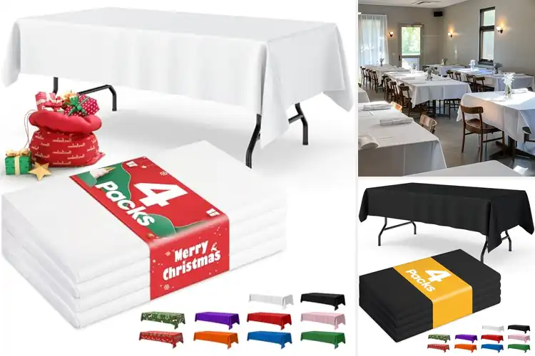 Detailed view of 10 Best 54-Inch By 108-Inch Tablecloths For 6-Foot Tables