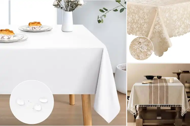 Detailed view of Best 54By108 Inch Tablecloths For 6Ft Tables