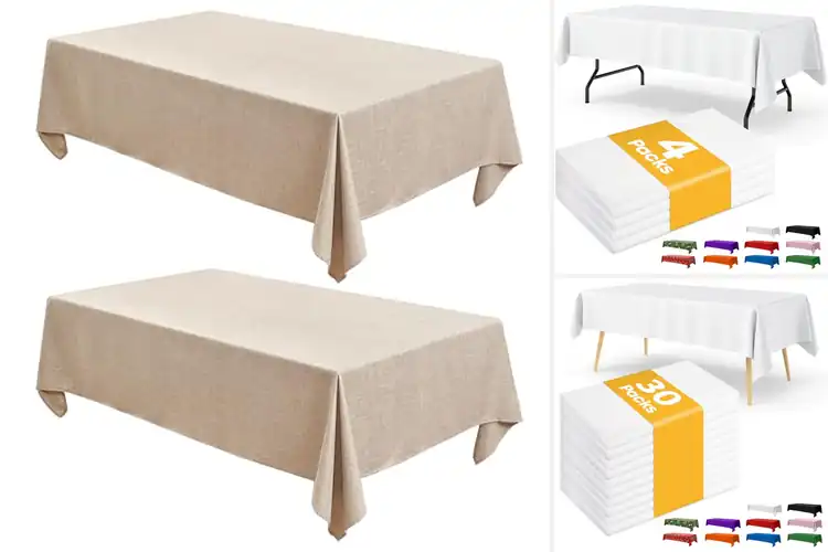 Detailed view of Best 54X108 Inch Rectangle Tablecloths For 6Ft Tables
