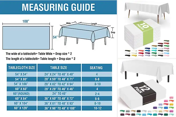 Detailed view of 10 Best 54×108 Tablecloths: Elegance & Protection