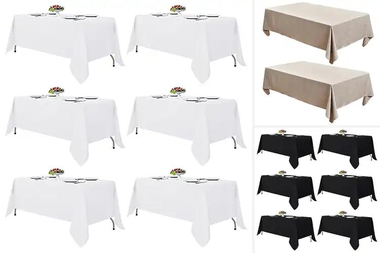 Detailed view of 10 Best 6-8 Foot Tablecloths: Top Picks for Perfect Coverage