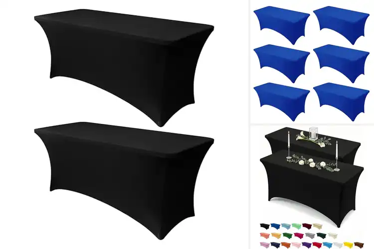 Detailed view of Best 6 Foot Table Cloth With Leg Pockets