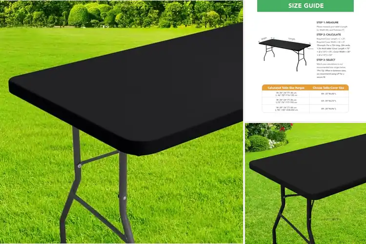 Detailed view of Best 6 Foot Table Covers For Snug Fit