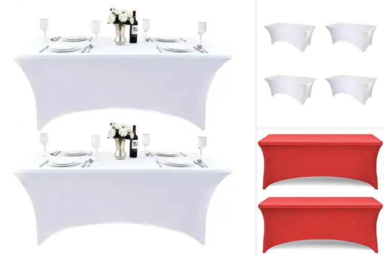 Detailed view of Best 6 Foot Table Covers With Leg Pockets