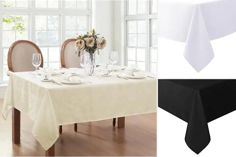 Detailed view of 10 Best 60-Inch by 84-Inch Tablecloths: Stain-Free Elegance