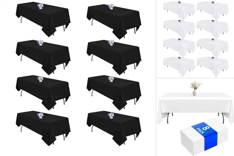 Detailed view of Best 8-Pack Tablecloths For Savings