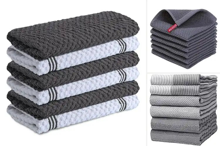 Detailed view of 10 Best Absorbent Kitchen Dish Towels: Quick Spill Cleanup