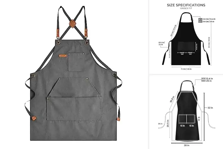 Detailed view of Best Aprons for Chefs: Top 10 Picks for Comfort & Style