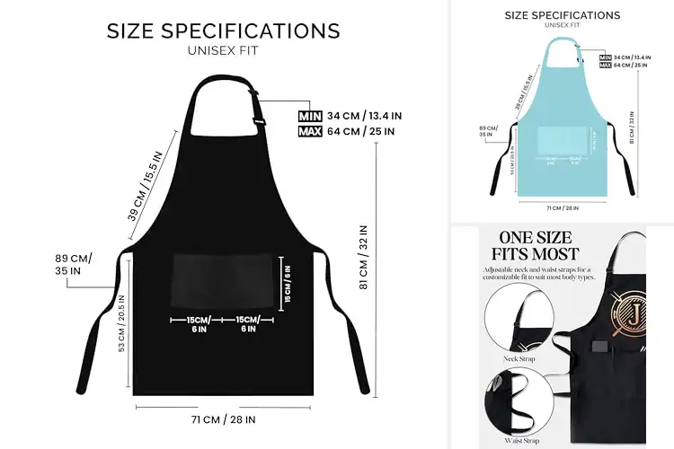 Detailed view of Best Aprons With Spacious Pockets