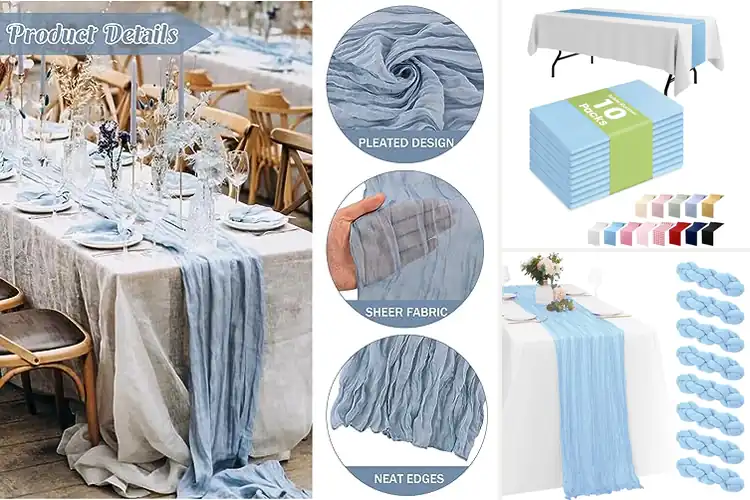Detailed view of 10 Best Baby Shower Table Runners for a Stylish Celebration