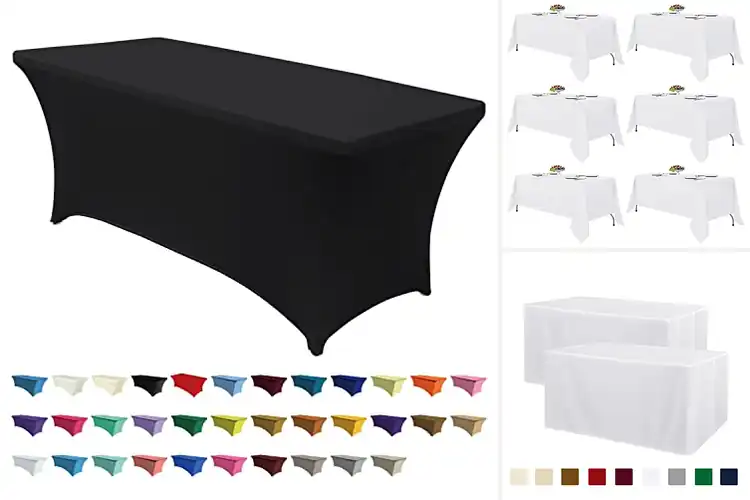Detailed view of 10 Best Banquet Table Covers for Events