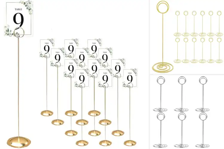 Detailed view of Best Banquet Table Number Holders