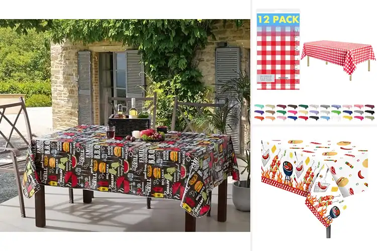 Detailed view of 10 Best Barbecue Tablecloths for Mess-Free Outdoor Fun