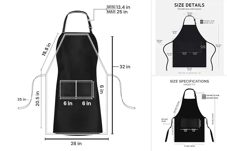 Detailed view of Best Bib Aprons