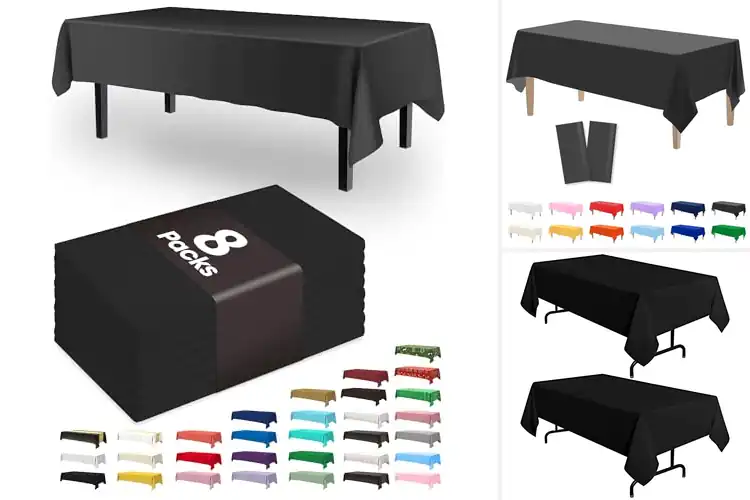 Detailed view of Best Black Tablecloths For Parties