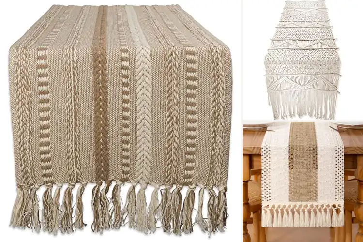 Detailed view of Best Boho Table Runner Decor