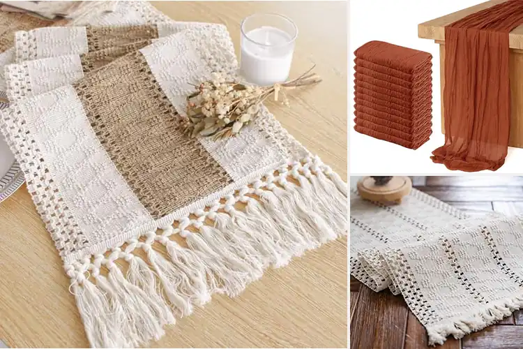 Detailed view of 10 Best Boho Table Runners for Effortless Style