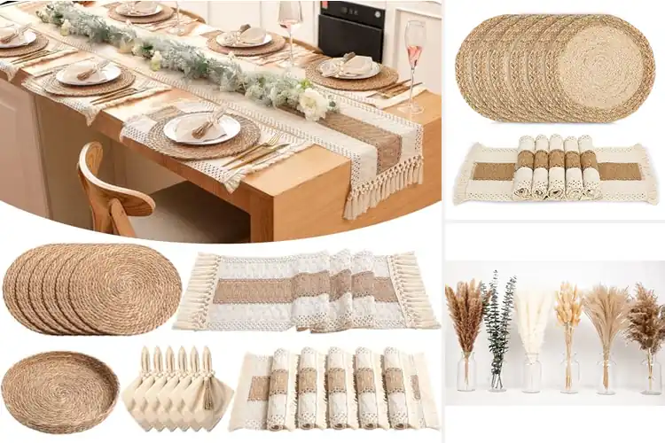 Detailed view of 10 Best Boho Table Settings for Relaxed Elegance