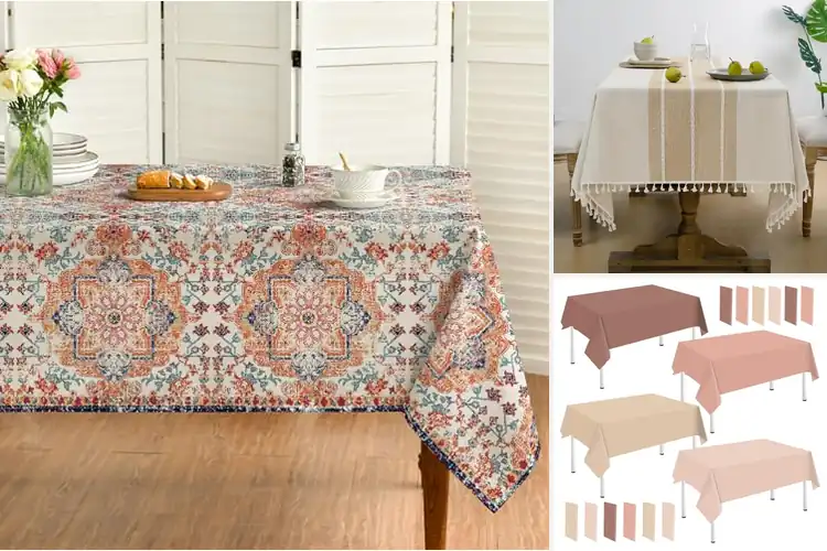 Detailed view of 10 Best Boho Tablecloths: Cozy Meals Await