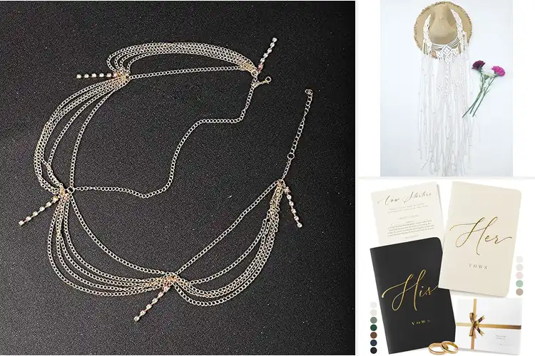 Detailed view of 10 Best Boho Wedding Accessories: Radiant Bridal Looks