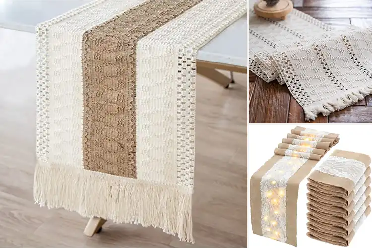 Detailed view of 3 Best Boho Wedding Table Runners: Elegant Picks