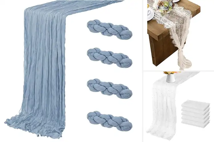 Detailed view of 10 Best Bridal Shower Table Runners to Wow Your Guests