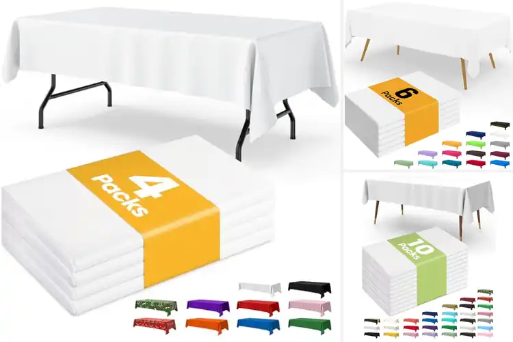 Detailed view of 10 Best Budget Disposable Table Cloths for Easy Setup