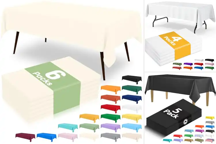 Detailed view of 10 Best Budget Disposable Tablecloth Pack