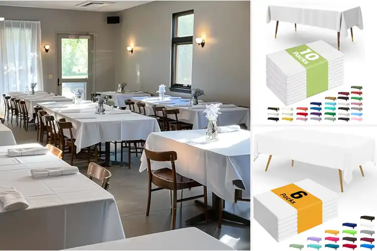 Detailed view of 10 Best Budget Disposable Tablecloths For Parties: Guide
