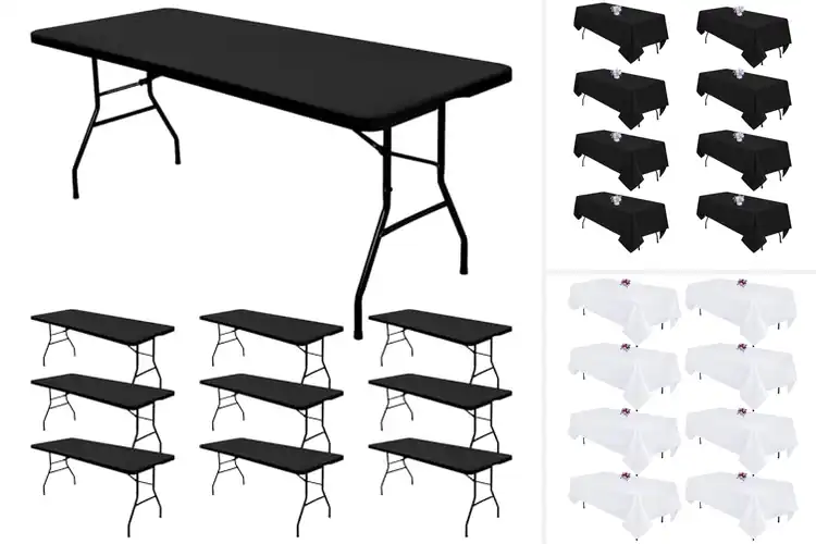 Detailed view of Best Budget Party Table Covers 8 Pack