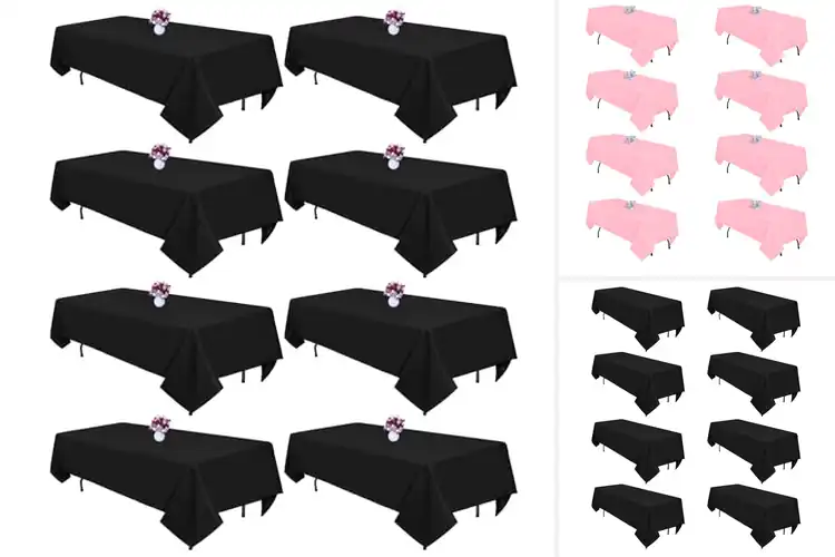 Detailed view of Best Budget Party Tablecloths 8 Pack