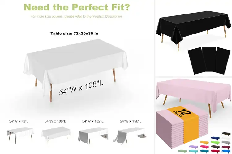 Detailed view of 10 Best Budget Table Cover Options: Save & Impress
