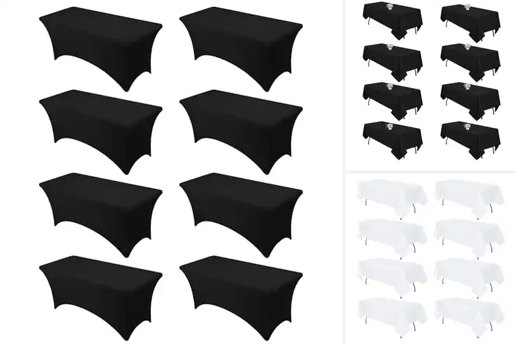 Detailed view of Best Budget Tablecloth 8-Pack: Elevate Events Affordably