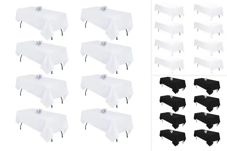 Detailed view of Best Budget Tablecloths 8 Pack Stylish Durable Affordable