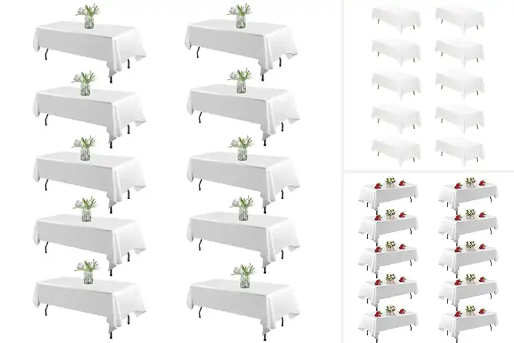 Detailed view of Best Bulk 10-Pack Tablecloths