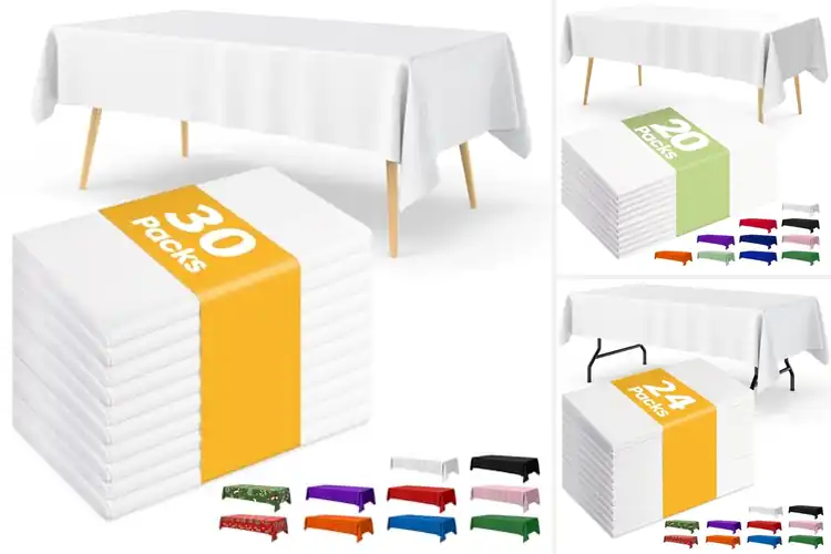 Detailed view of Best Bulk Disposable Tablecloths
