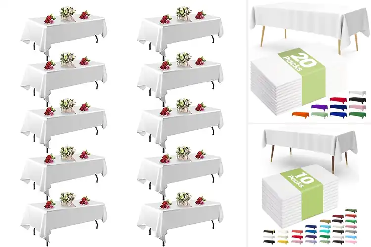 Detailed view of 10 Best Bulk Tablecloths: Stain-Resistant for Easy Cleanup