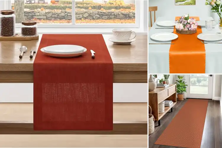 Detailed view of 10 Best Burnt Orange Runners for Farmhouse Charm