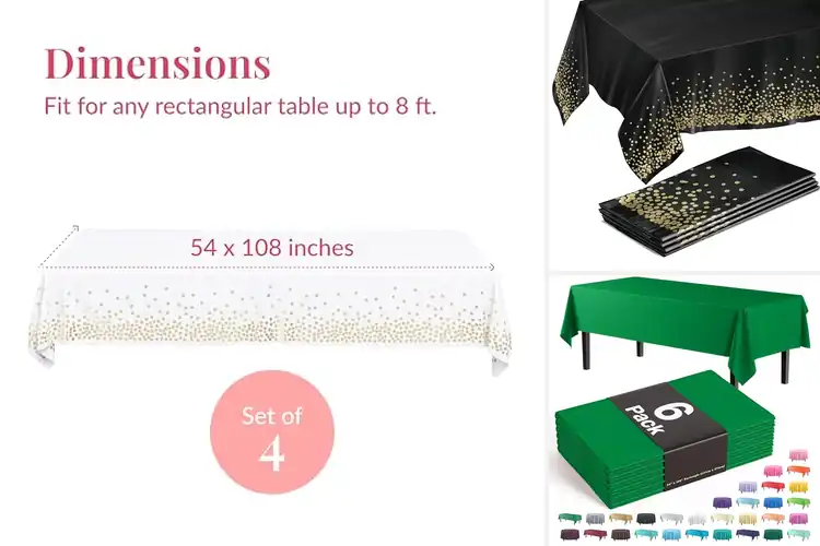 Detailed view of 10 Best Celebration Tablecloths: Effortless Protection & Cleanup