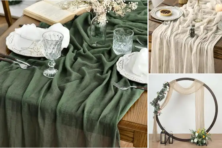 Detailed view of Best Cheesecloth Fabric Decor