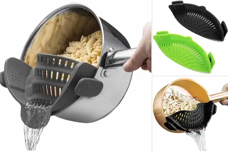 Detailed view of 10 Best Clip-On Colanders for Effortless Kitchen Straining