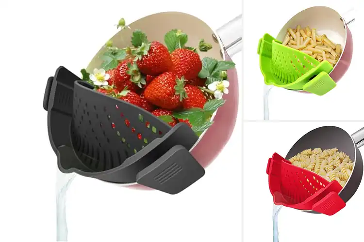 Detailed view of 10 Best Clip Strainers for Fast, Mess-Free Draining