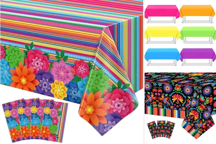 Detailed view of Best Colorful Table Covers For Festive Themes