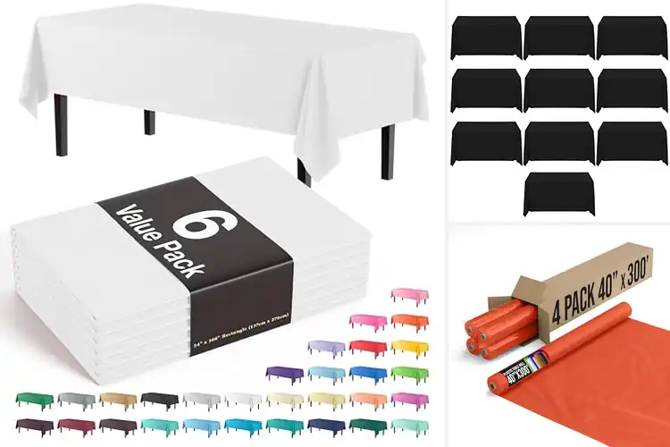 Detailed view of Best Cost-Effective Tablecloth Packs