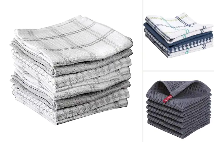 Detailed view of 10 Best Cotton Dish Cloths For Waffle Weave