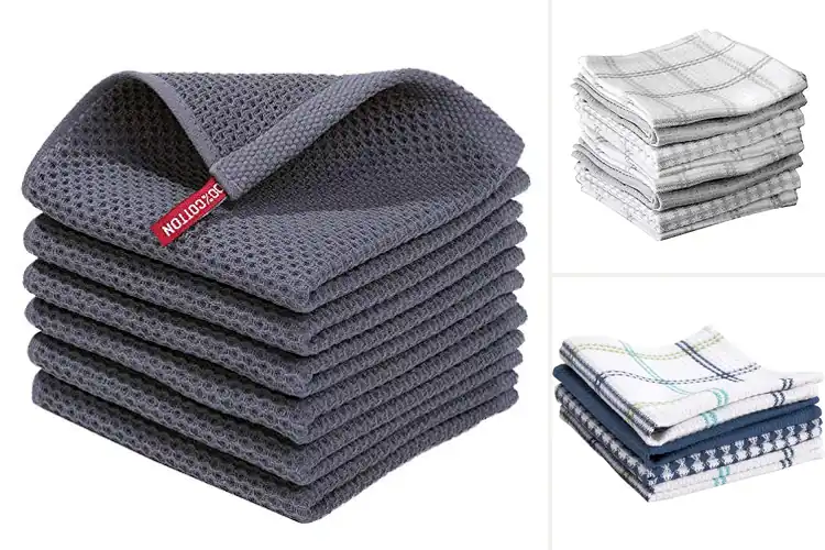 Detailed view of Best Cotton Waffle Weave Dish Cloths