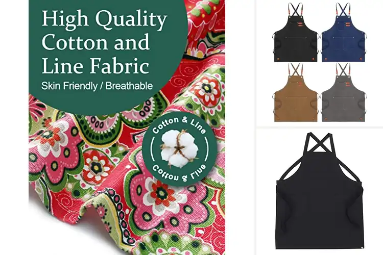 Detailed view of Best Cross Back Aprons